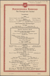 Lunch menu, Pennsylvania Railroad