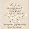 Supper menu for The Mayor and The Executive Committee of the Portola Festival at Fairmont Hotel