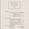 Wednesday lunch menu, Gramercy Inn