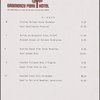 Lunch and dinner menu, Gramercy Park Hotel