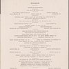 Dinner menu, San Francisco Overland Limited, Diner Car 385