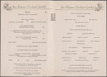 Dinner menu, San Francisco Overland Limited