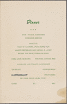 Dinner menu, Southern Pacific