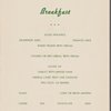 Breakfast menu, Southern Pacific