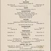 Dinner menu, Southern Pacific