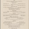 Supper menu, Southern Pacific