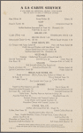 Supper menu, Southern Pacific