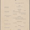Reception and banquet menu, Musicians Mutual Protective Union of San Francisco
