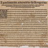 A proclamacion, ordeyned by the Kynges maiestie, with the aduice of his honorable counsayle for the Byble of the largest and greatest volume, to be had in euery churche: Deuised the .VI. day of May the. XXXIII. yeare of the Kynges moste gracious reygne.