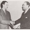 Benjamin J. Davis, Jr. (right) and Thurgood Marshall