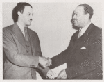 Benjamin J. Davis, Jr. (right) and Thurgood Marshall