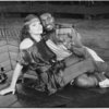 Kate Mulgrew (as Tamora) and Keith David (as Aaron) in the stage production Titus Andronicus by William Shakespeare, Delacorte Theater