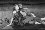 Kate Mulgrew (as Tamora) and Keith David (as Aaron) in the stage production Titus Andronicus by William Shakespeare, Delacorte Theater