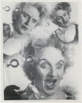 Publicity photograph montage of Hermione Gingold