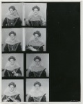 Marie Powers displaying Emmons Jewelry in costume for the stage production Becket