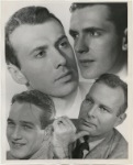 Montage of Richard Kiley (Kismet), Larry Blyden (Oh Men, Oh Women), Paul Newman (Picnic), and Leif Erickson (Tea and Sympathy).