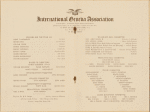 Midnight supper menu, International Geneva Association at Hotel St. Francis