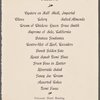Dinner menu, National Parlor No. 118 at Fairmont Hotel