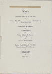 Dinner menu, Wester Retail Lumbermen's Association at San Francisco Commerical Club