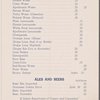 Beverage list, San Francisco Overland Limited