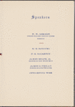 Banquet for Honorable Julius Kahn