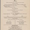 Daily menu, Dining Car, Richmond Fredericksburg and Potomac Railroad