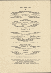 Breakfast menu, Dining Car, The Milwaukee Road