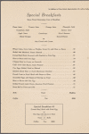 Breakfast menu, Fred Harvey at Union Station