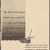 Breakfast menu, Boston  Albany Railroad, New York Central System