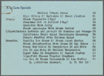 Daily menu menu, The San Diegan, L. T. Car 1500