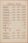 Daily menu, Tao Yuan Restaurant
