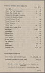 Wine list menu, Santa Fe Fred Harvey