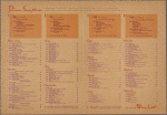 Daily menu, Grandview Gardens