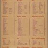 Daily menu, Grandview Gardens