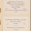 Daily menu menu, New York Central System