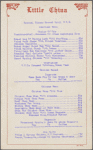 Daily menu, Little China