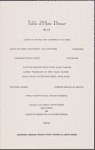 Dinner menu, The California Limited, Fred Harvey Dining Car