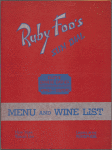 Daily menu, Ruby Foo's Sun Dial