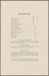 Dinner menu, Dining Car, Southern Pacific