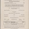 Dinner menu, Dining Car, Southern Pacific