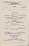Dinner menu, Dining Car, Southern Pacific