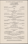 Lunch menu, Dining Car, Southern Pacific