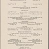 Dinner menu, Dining Car, Southern Pacific