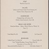 Dinner menu, Dining Car, Southern Pacific