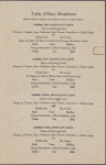 Breakfast menu, Chicagoan, Kansas Cityan