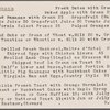 Breakfast menu, Chicagoan, Kansas Cityan
