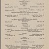 Dinner menu, Chicagoan, Kansas Cityan, Fred Harvey Dining Car