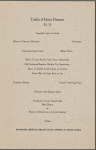 Dinner menu, Chicagoan, Kansas Cityan, Fred Harvey Dining Car