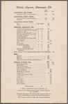 Dinner menu, The San Francisco Challenger, Southern Pacific