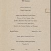 Dinner menu, Chicagoan, Kansas Cityan, Fred Harvey Dining Car